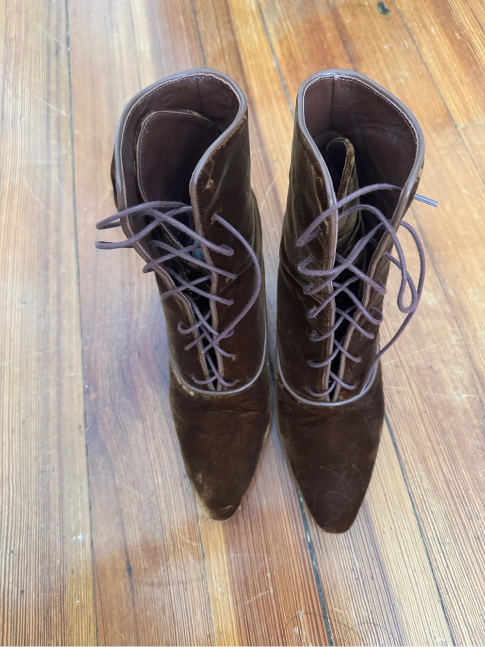 Dôen Dasha Boots in Hickory Velvet Size 38/US 7.5 - Picture 3 of 5